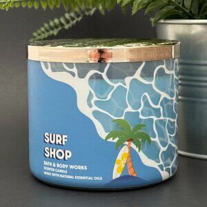 BBW Surf Shop Bath & Body Works 3 Wick Candle